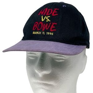 Vintage Riddick Bowe vs Herbie Hide Hat Cap 90s 1995 Boxing Las Vegas Snapback